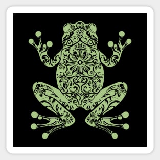 Botanical Frog – Nature’s Little Hopper in Style Sticker